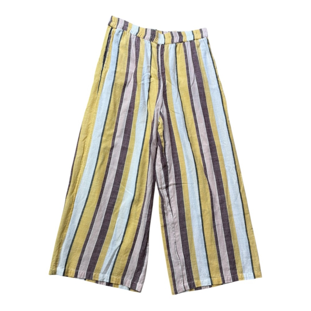Anthropologie Seafolly Talia Striped Cropped Pants size M - Picture 3 of 11